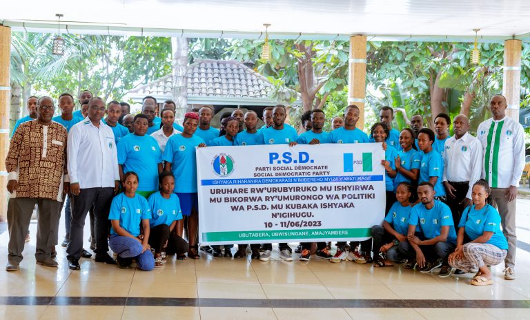 Amahugurwa y’Urubyiruko ku Kugira Uruhare mu Ishyirwamubikorwa ry’Umurongo wa Politiki n’Intego by’Ishyaka P.S.D