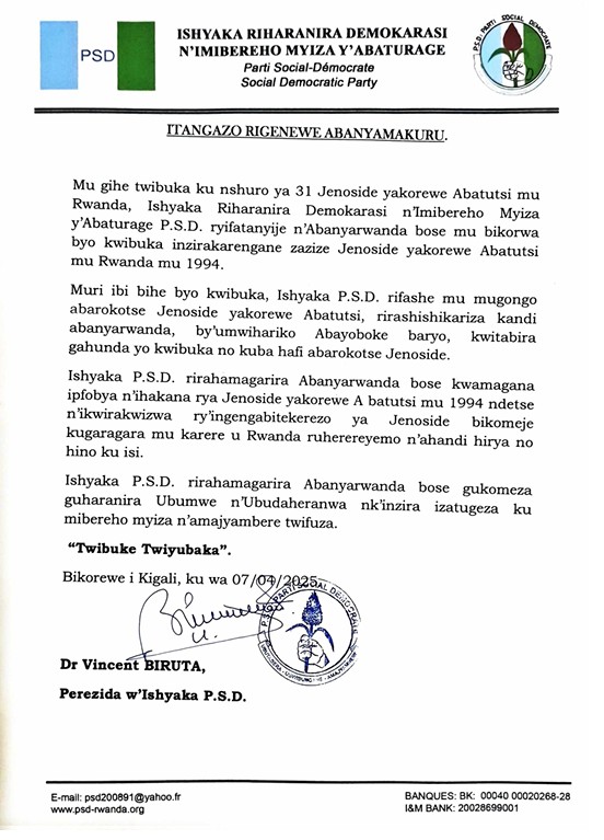 Read more about the article ITANGAZO RIGENEWE ABANYAMAKURU